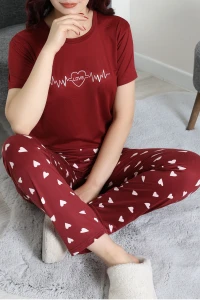 Milan Pijama Takımı Bordo - 53737.1048.