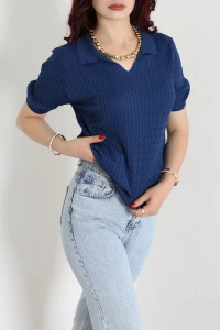 Yumuşak Dokulu Polo Yaka Tiko Bluz Laci - 75168.2209.
