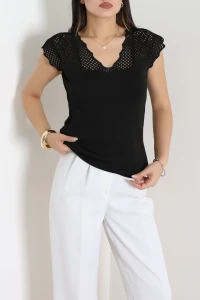 Polyemid Triko Bluz Siyah - 75170.2209.