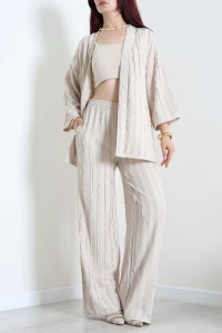 Kimono Takım Bej - 42112.1247.