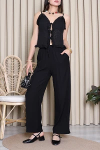 Beli Lastikli Pantolon  Siyah - 75205.2216.