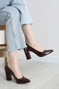 9Cm Topuklu Ayakabı Bordo - 33347.264.