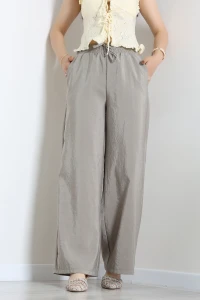 Modal Kumaş Bol Paça Pantolon Çağla - 53650.1837.