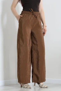 Modal Kumaş Bol Paça Pantolon Camel - 53650.1837.