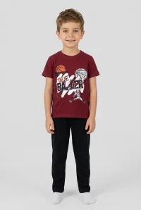 5-12 Yaş Süprem Pijama Takımı Bordo - 53715.1048.