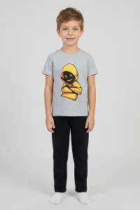 5-12 Yaş Süprem Pijama Takımı Gri - 53715.1048.