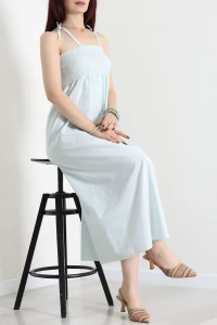 İp Askılı Gipeli Elbise Mint - 32344.1723.
