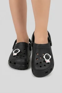 Aksesuarlı Çocuk Sandalet Siyahbeyaz - 32335.264.