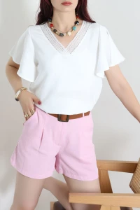 Tensel Modal Bluz Beyaz - 75272.236.