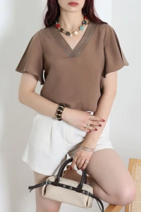Tensel Modal Bluz Kahve - 75272.236.