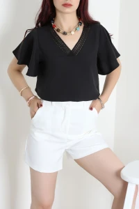 Tensel Modal Bluz Siyah - 75272.236.