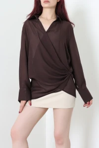 Poplin Gömlek Kahve - 75216.424.