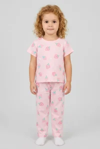 4-8 Yaş Kız Çocuk Pijama Takımı Pembe - 53798.1780.