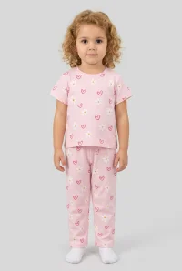 4-8 Yaş Kız Çocuk Pijama Takımı Pembebeyaz - 53798.1780.