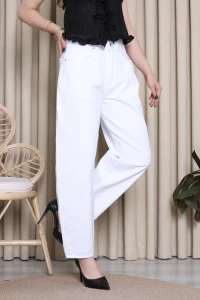 Baggy Kot Pantolon Beyaz - 52465.392.
