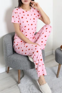 Milan Alt Üst Aynı Pijama Takımı Pembeçilek - 53617.1857.