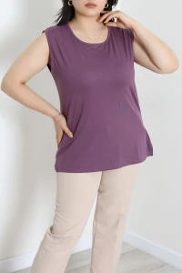 Sıfır Kol Büyük Beden Viskon Body Koyulila - 72036.2080.