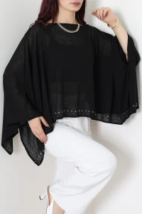Transparan Pelerin Bluz Siyah - 75296.251.