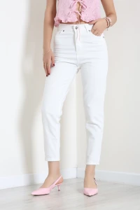 Mom Kot Pantolon Beyaz - 75322.2230.