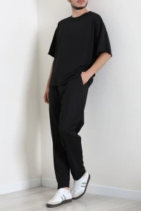 İki İplik Oversize Erkek Takım Siyah - 80273.1567.