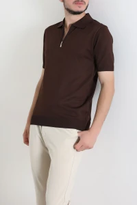 Polo Yaka Erkek Tişört Acıkahve - 10347.518.
