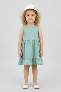 4-8 Yaş Şapkalı Çocuk Elbise Suyeşili - 53607.2186.