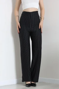 Yandan Fermuarlı Zra Crep Pantolon Siyah - 72063.2023.