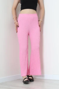 Bubble Beli Lastikli Pantolon Pembe - 75277.1992.
