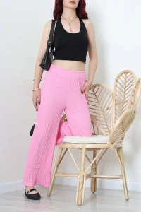 Bubble Beli Lastikli Pantolon Pembe - 75277.1992.