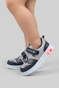 Işıklı Fileli Çocuk Cırtlı Sneaker Sandalet Laci - 33386.264.
