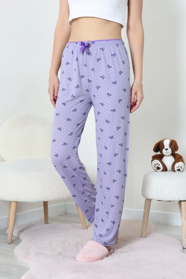 Viskon Pijama Altı Lila - 53891.2145.