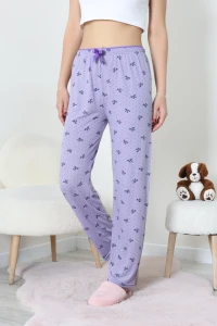 Viskon Pijama Altı Lila - 53891.2145.