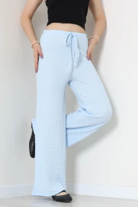 Gofre Büzgülü Beli Lastikli Pantolon Bebemavi - 75529.2238.