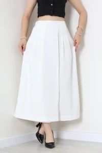 Sofia Keten Etek Pantolon Ekru - 75544.2201.