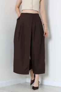 Sofia Keten Etek Pantolon Acıkahve - 75544.2201.