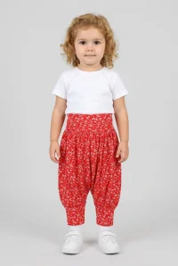 1-5 Yaş Kız Çocuk Şalvar Kırmızı - 53725.1771.