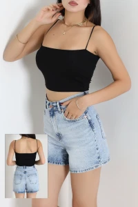 Viskon Kumaş Kaplı Büstiyer Siyah - 5053.125.