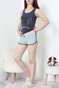 Şortlu Pijama Takımı Antiturkuaz - 53976.2161.
