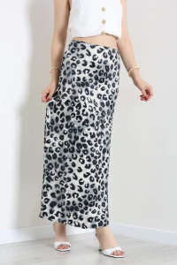 Saten Desenli Etek Grileopar - 75539.2077.