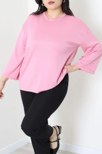 Büyük Beden Modal Sweat Pembe - 52420.2181.