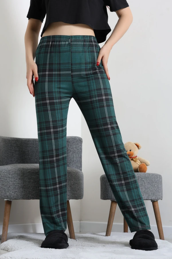 Milan Likralı Pijama Altı Zümrüt - 53712.1929.