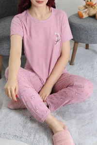 Viskon Pijama Takımı Gülkurusu - 54105.1048.
