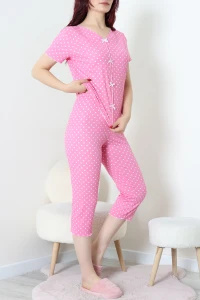 Kaşkorse Kapri Pijama Takımı Pembe - 54104.1048.