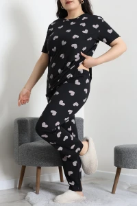 Süprem Büyük Beden Pijama Takımı Siyah - 53818.1961.