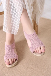 Hasır Model Sandalet Pembe - 33486.264.