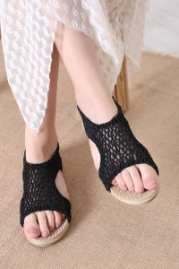 Hasır Model Sandalet Siyah - 33486.264.