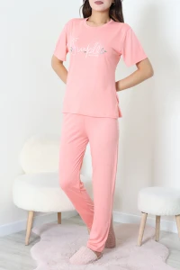 Viskon Pijama Takımı Somon - 54116.1961.