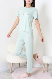 Viskon Pijama Takımı Mint - 54116.1961.