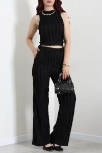 Halter Yaka Bouble Takım Siyah - 55393.316.