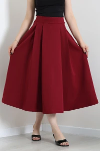 Dabıl Midi Boy Etek Bordo - 89402.1411.